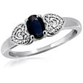 thumbnail image 1 of 0.67 Carat T.G.W. Sapphire Gemstone and Accent White Diamond Women's Ring, 1 of 1
