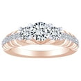thumbnail image 1 of AFFY 0.68 Carat (Cttw) Round Shape White Natural Diamond Solitaire Engagement Ring In 14k Solid Rose Gold Ring Size-6, 1 of 1