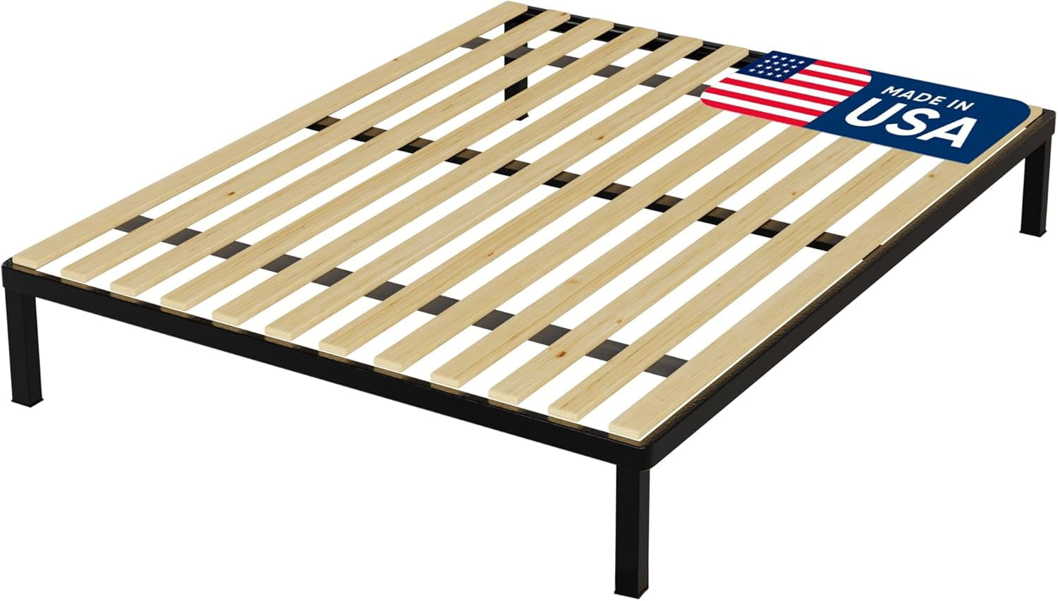 Greaton Vertical Wooden Bunkie Board | Queen Size 0.68-Inch Bed Slats Beige