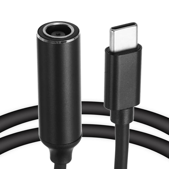 0.6FT USB C to DC PD Power Fast Charging Cable, 7.9mmx5.5mm 65W/5V/9V/20V DC Power Cable, Type C Input 3.25A Adapter Jack Converter for Router, Camera, TV Box, Desk Lamp(Black)