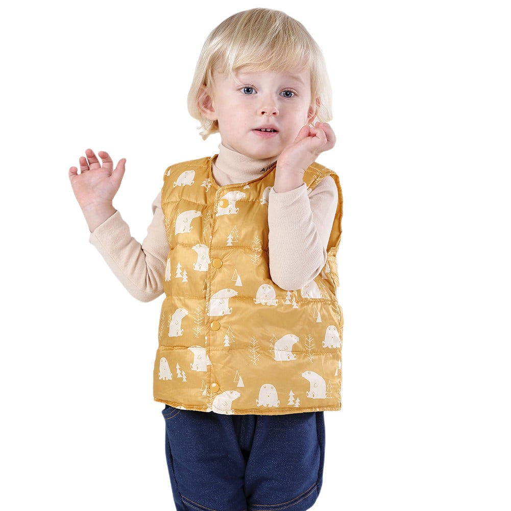 06T Baby Boy Girl Toddler Little Kid Vest Light Puffer Jacket Vest