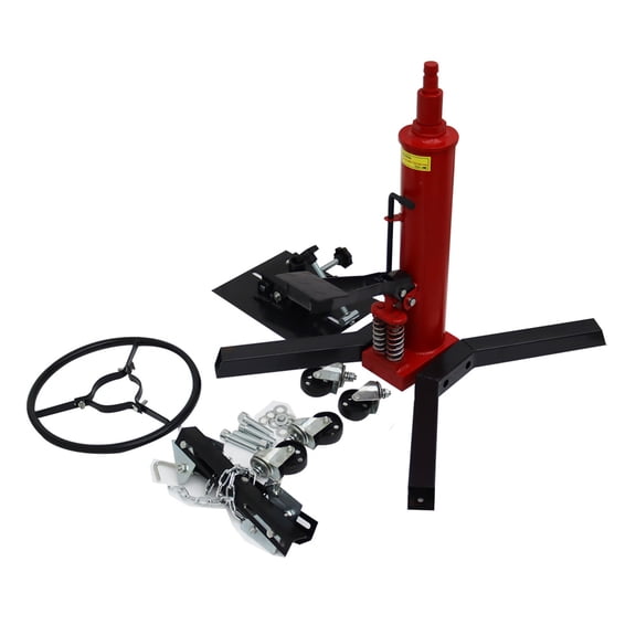 0.6T Hydraulic Transmission Jack High-Position Conveyor Double Pumps 2 Hand Pull Rings Lift Auto Repair Gearbox