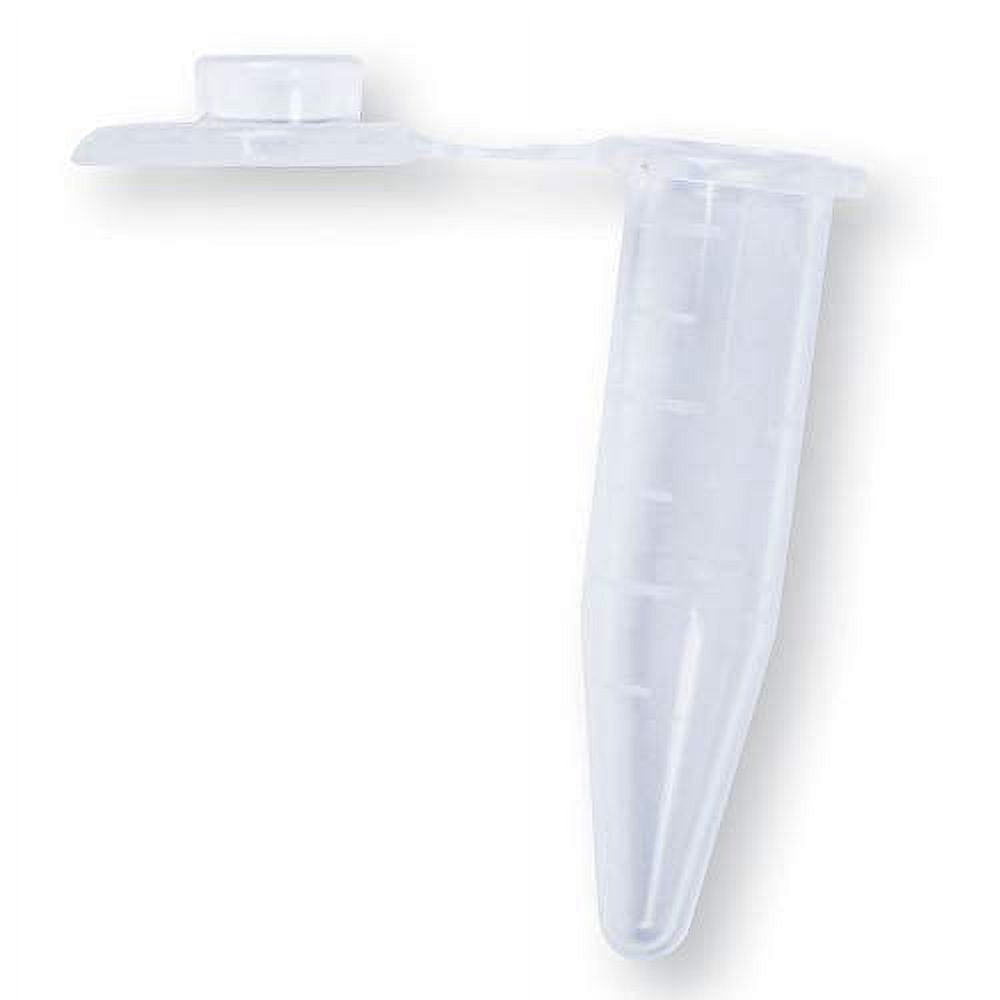 0.6mL Microcentrifuge Tubes, Clear, Polypropylene, 1,000 Tubes, Lot ...