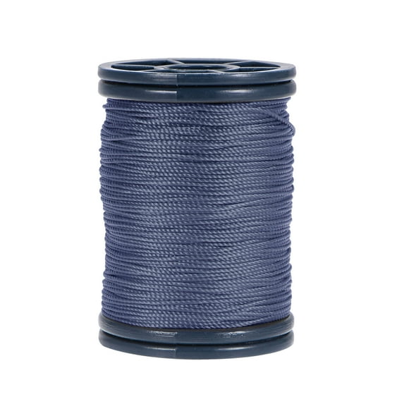 0.6mm Polyester Sewing Thread 82 Yards Extra Strong Upholstery Thread Lightly Wax String Blue-gray