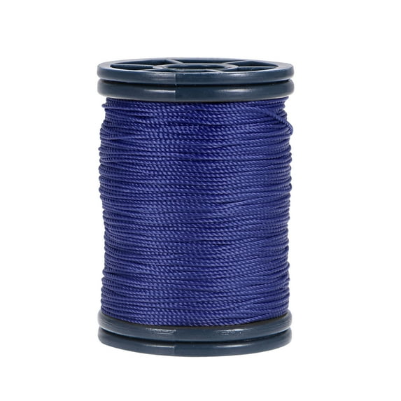 0.6mm Polyester Sewing Thread 82 Yards Extra Strong Upholstery Thread Lightly Wax String Dark Blue