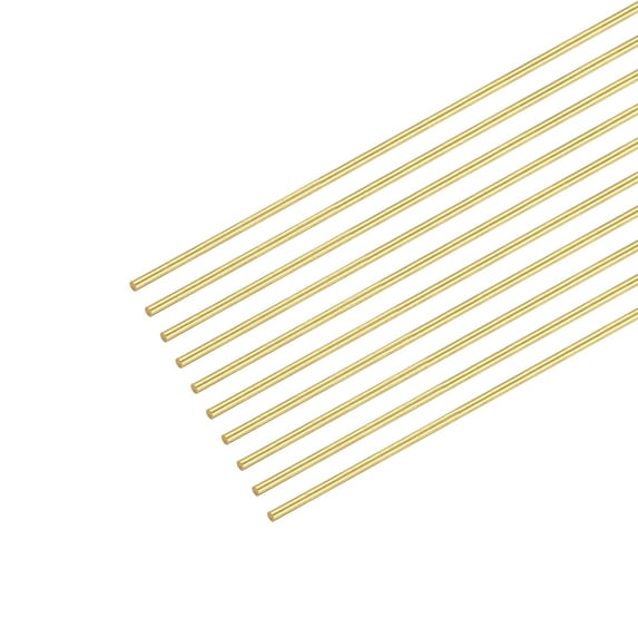 0.6mm x 200mm,Brass Round Wire,Assorted Half Hard Wire for Jewelry Making,10Pack