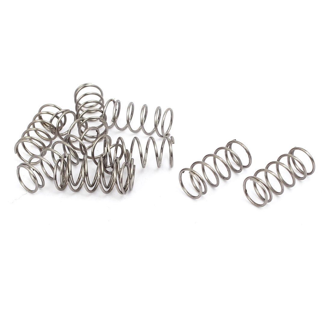 0.6mmx7mmx15mm 304 Stainless Steel Compression Springs Silver Tone ...