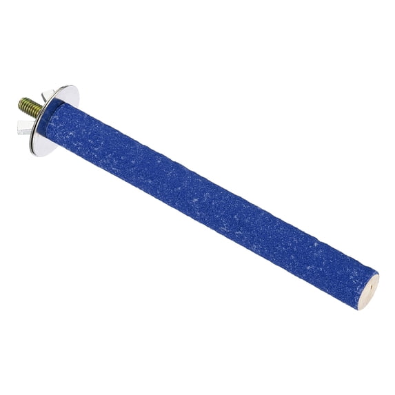 0.6x5.5" Bird Paw Grinding Stick Parrot LoveBird Parakeet Cockatiel Perch Stand, Blue