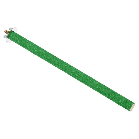 0.6x9.8" Bird Paw Grinding Stick Parrot LoveBird Parakeet Cockatiel Perch Stand, Green