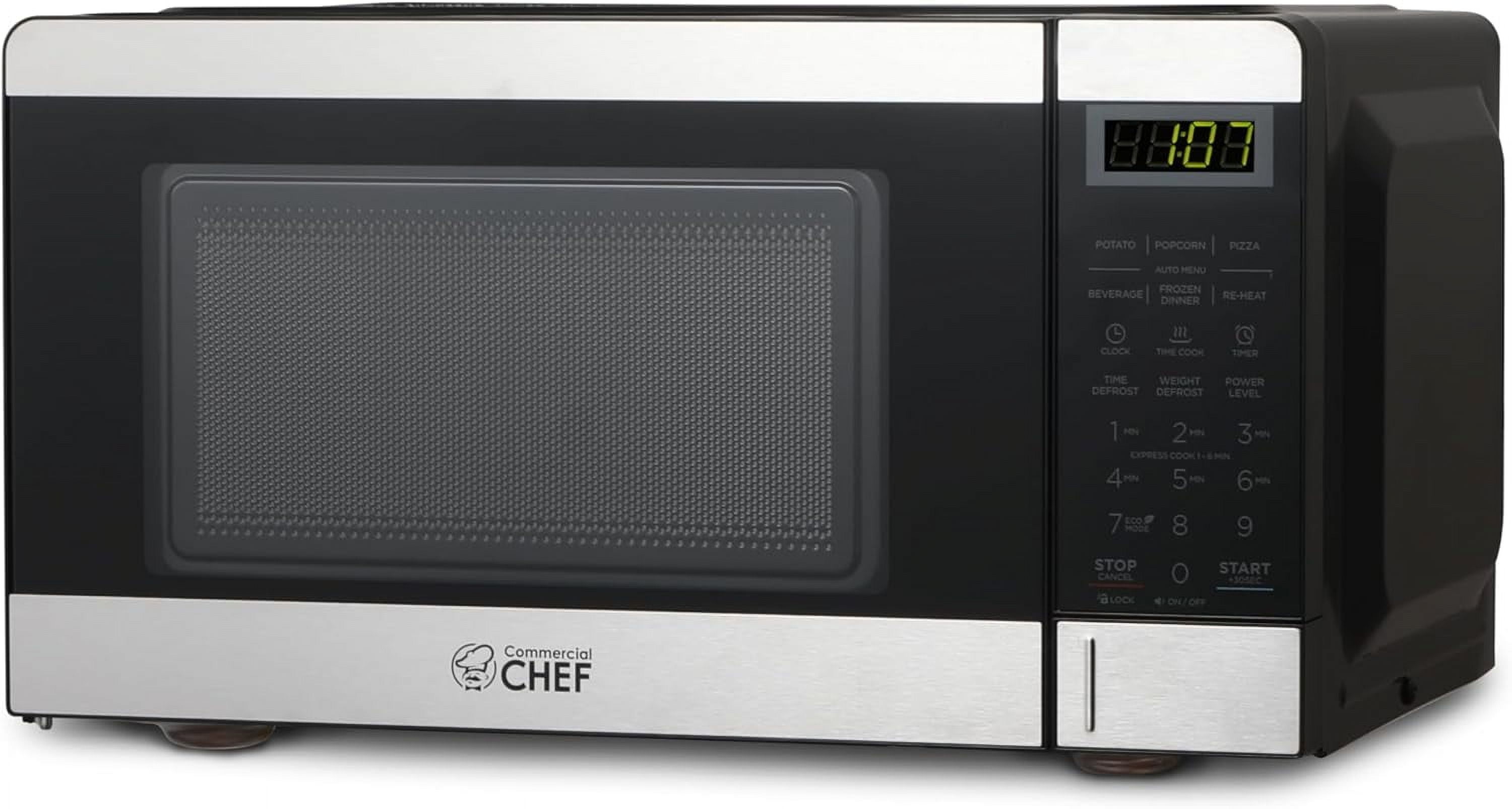 Compact Stainless Steel Microwave Oven for RV with Digital Display