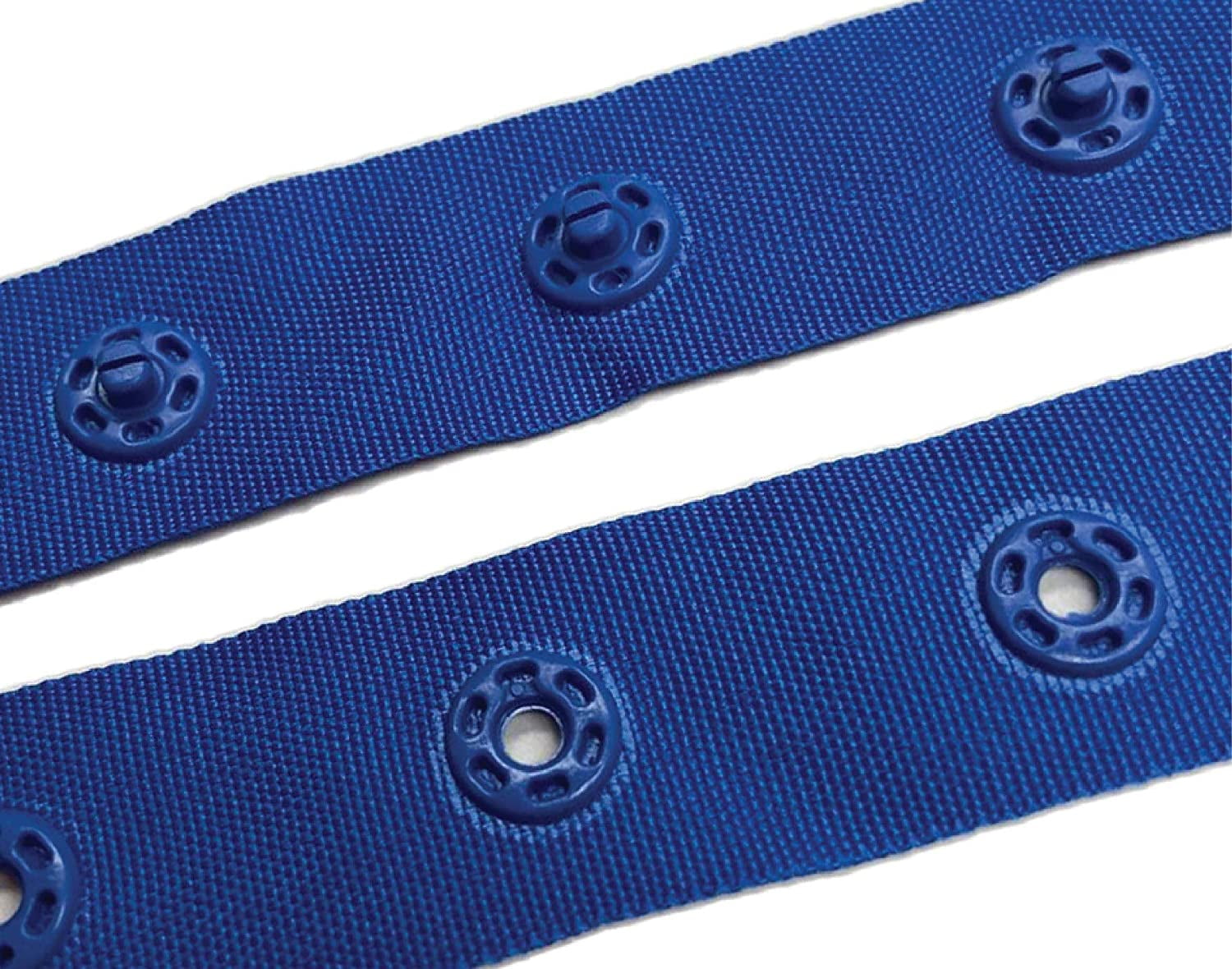 Polyester Snap Buttons 0.7 Inch Snap Button Tape Sewing Fastener Polyester Plastic Press Stud ...