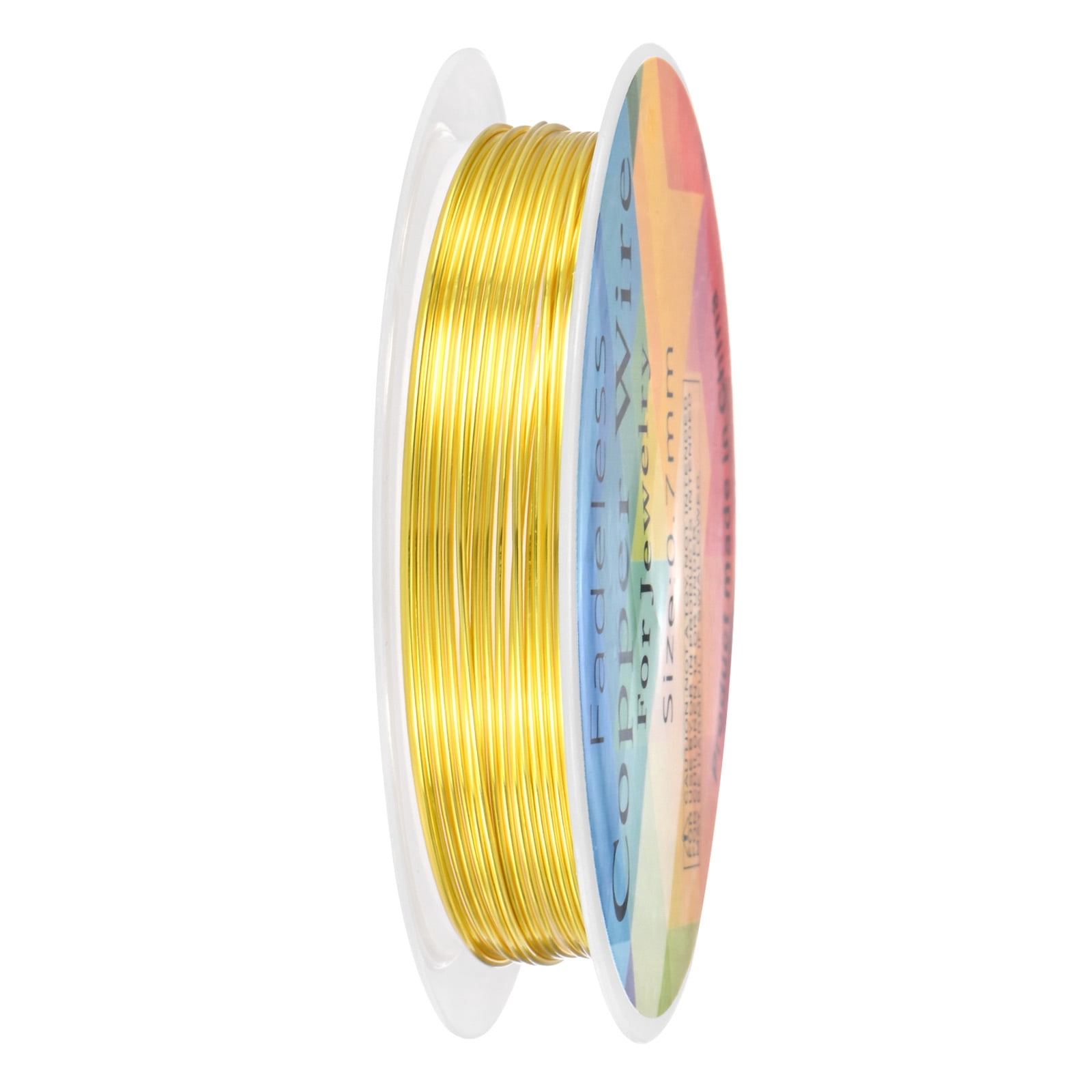 0.7 mm/21 Gauge Copper Wire for Jewelry Making, 10.2FT Copper Beading ...
