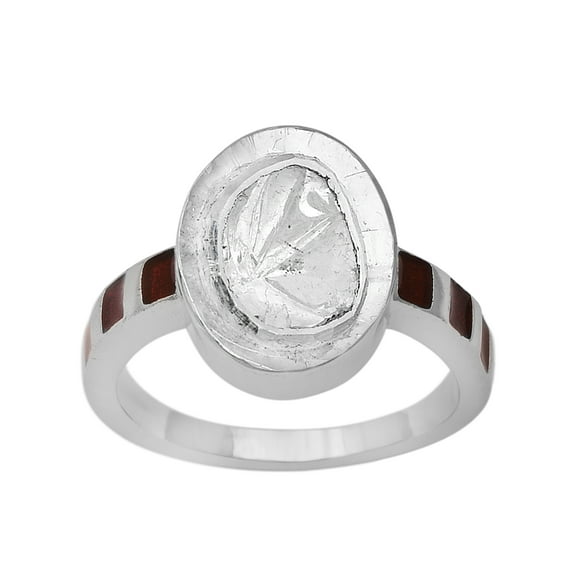 0.70 CTW Natural Diamond Polki Solitaire Ring 925 Sterling Silver Women Mother's Day Gift Jewelry