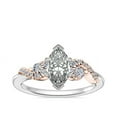 thumbnail image 1 of 0.70 Carat Brilliant Marquise Cut Natural Diamond Elegant Solitaire with Accents Ring for her Solid 18K White Gold Size 9.5, 1 of 6