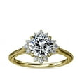 thumbnail image 1 of 0.70 Carat Brilliant Round Cut Natural Diamond Halo Beautiful Ring for Engagement Solid 14K Yellow Gold Size 9, 1 of 8
