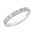 thumbnail image 1 of 0.70 Carat Excellent Emerald Cut Real Diamond New Design Eternity Band for Wedding and Engagement Solid 950 Platinum Size 11, 1 of 8