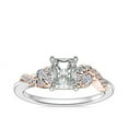 thumbnail image 1 of 0.70 Carat Excellent Radiant Cut Natural Diamond Beautiful Solitaire with Accents Bridal Ring for Bride Solid 18K White Gold Size 5, 1 of 6