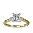 thumbnail image 1 of 0.70 Carat Excellent Radiant Cut Natural Diamond Three Stone Beautiful Ring for Women Solid 18K Yellow Gold Size 11.5, 1 of 8