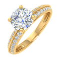 thumbnail image 1 of 0.70 Carat Prong Set Solitaire Diamond Engagement Ring Band in 14K Yellow Gold (Ring Size 4.5), 1 of 5