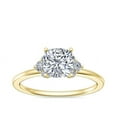 thumbnail image 1 of 0.70 Ct Brilliant Cushion Cut Natural Diamond Elegant Halo Wedding Ring for her Solid 14K Yellow Gold Size 6, 1 of 8