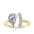 thumbnail image 1 of 0.70 Ct Brilliant Pear Shape Solitaire Genuine Diamond Beautiful Wedding Ring for her Solid 14K Yellow Gold Size 7, 1 of 8