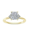 thumbnail image 1 of 0.70 Ct Brilliant Radiant Cut Genuine Diamond Sparkle Halo Engagement Ring for Women Solid 14K Yellow Gold Size 6.5, 1 of 8