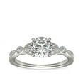 thumbnail image 1 of Diamond-Capitals 0.70 Ct Latest Round Cut Solitaire Natural Diamond Engagement Ring for Fiancee in 14K White Gold Size 5.5 (F-G/VS1), 1 of 8
