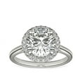 thumbnail image 1 of 0.70 Ct Brilliant Round Shape Genuine Diamond Sparkle Ring for Engagement and Wedding in Solid 18K White Gold Size 6.5, 1 of 8