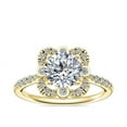 thumbnail image 1 of Diamond-Capitals 0.70 Ct Round Brilliant Cut Solitaire Natural Diamond (F-G/VS1) Engagement Ring for Ladies Solid 18K Yellow Gold Size 3, 1 of 8