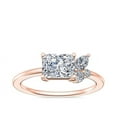 thumbnail image 1 of 0.70 T.C.W Radiant Shaped Genuine Diamond Stunning Solitaire Wedding Ring for Women Solid 14K Rose Gold Size 3.5, 1 of 8