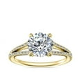 thumbnail image 1 of 0.70 Ct Luxurious Round Cut Solitaire Natural Diamond Engagement Ring for Girls in 14K Yellow Gold Size 8 (F-G/VS1) by Diamond-Capitals, 1 of 8