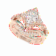 thumbnail image 1 of 0.70 TCW Lab Grown Diamond Oval Cut Bridal Set Engagement Ring 10K Rose Gold, 1 of 1