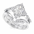 thumbnail image 1 of 0.70 TCW Lab Grown Diamond Oval Cut Bridal Set Engagement Ring 10K White Gold, 1 of 1