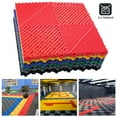 thumbnail image 1 of 0.71IN Thrick Garage Tiles Interlocking 15.8x15.8in 34PCS Large Drainage Tiles Flooring Cover for Pool Shower Bathroom Deck Patio Outdoor, Black, 1 of 12