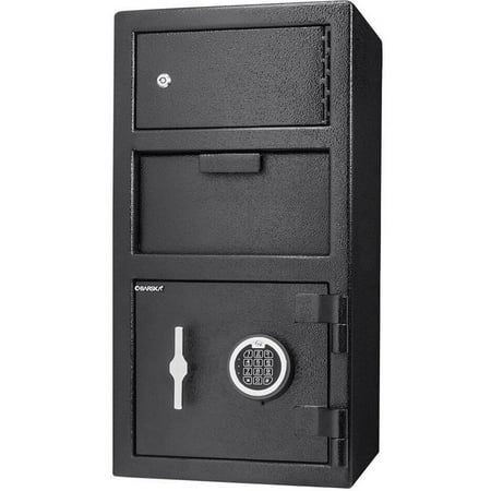 Barska - 0.72/0.78 CUBIC FT LOCKER KEYPAD DEPOSITORY SAFE - Black