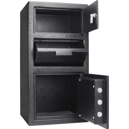 Barska - 0.72/0.78 CUBIC FT LOCKER KEYPAD DEPOSITORY SAFE - Black