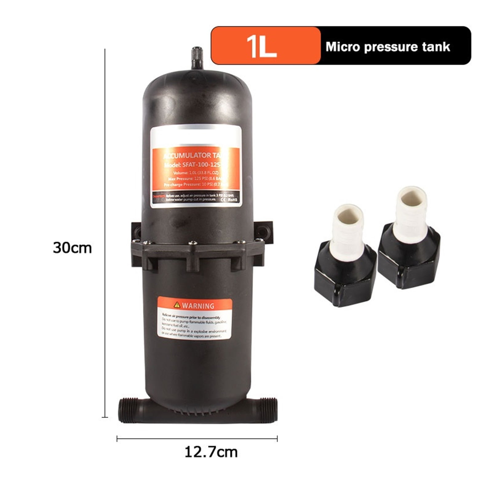 0.75L Accumulator Tank – Stabilizes Water Pressure - View #3