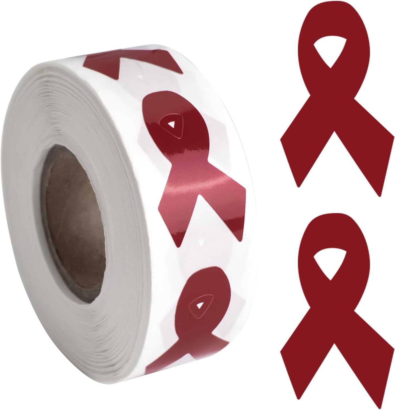 0.75 * 1.28in Pink Ribbon Awareness Sticker, 500 PCS HIV/AIDS Awareness ...