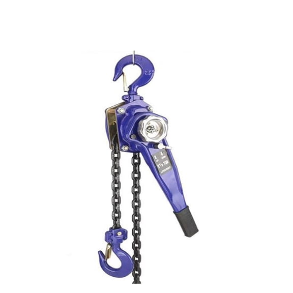 0.75--1.5TX1.5M Heavy Duty Lifting Lever Chain Hoist, Hand Manual Lever Block Crane Lifting Sling Material ,Excellent Towing Capacity