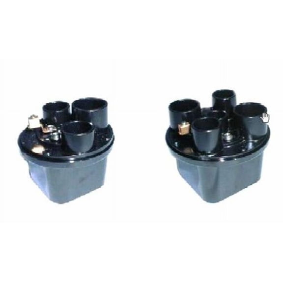 0.75-1 in. Double Fixture Junction Box, Black