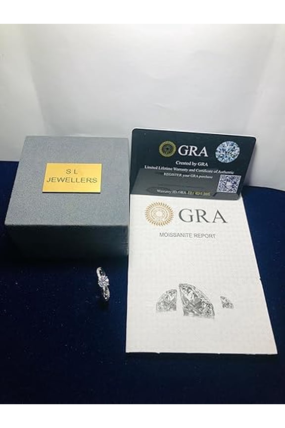 0.75 CT Center Stone 925 Sterling Silver Platinum Plated Ring for Women | Engagement, Wedding, Anniversary, Birthday Gift (22 Stones)