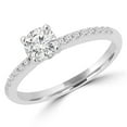 thumbnail image 1 of 0.75 CTW Round Cut Diamond Multi Stone Engagement Ring in 18K White Gold - Size 3.25, 1 of 1
