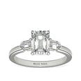 thumbnail image 1 of 0.75 Carat Brilliant Emerald Cut Real Diamond Elegant Three Stone Wedding Ring for Women Solid 950 Platinum Size 10, 1 of 8