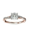thumbnail image 1 of 0.75 Ct Round Cut Elegant Real Diamond Solitaire Anniversary Ring for Ladies Solid 18K Rose Gold Size 11.5 (F-G/VS1) by Diamond-Capitals, 1 of 8