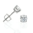 thumbnail image 1 of 0.75 Carat Lab Grown Diamond Stud Earrings in 14k White Gold (3/4 cttw. D - E Color) 4-Prong Basket. Secure Screw Back by Beverly Hills Jewelers, 1 of 3