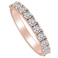 thumbnail image 1 of AFFY 0.75 Carat Round Shape White Natural Diamond Wedding Engagement Band Ring 18K Solid Rose Gold Ring Size-5, 1 of 2