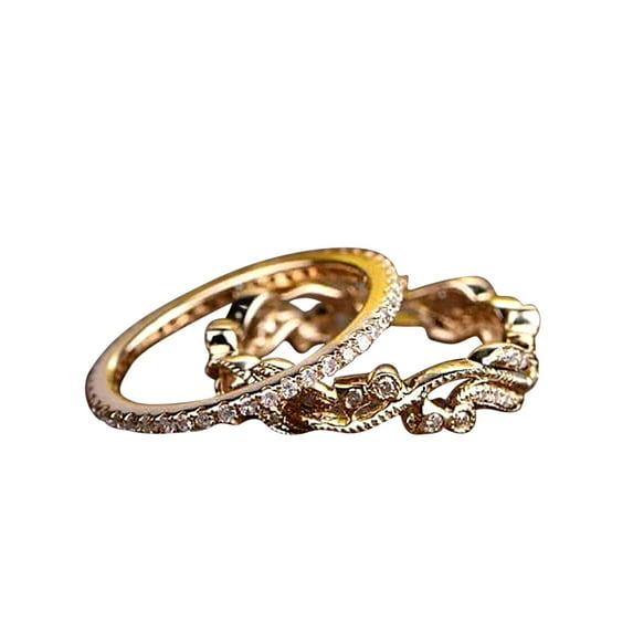 0.75 Carat Sterling Silver Band with 18k Yellow Gold Plating Wedding Band with Man made diamond moissanite Anniversary Ring