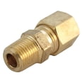thumbnail image 1 of 0.75 Compression x 0.75 in. MPT Brass Connector - Pack of 5, 1 of 1