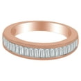 thumbnail image 1 of AFFY 0.75 Ct Baguette Cut White Natural Diamond Anniversary Band Ring in 14k Rose Gold, 1 of 1