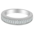 thumbnail image 1 of AFFY 0.75 Ct Baguette Cut White Natural Diamond Anniversary Band Ring in 14k White Gold, 1 of 1